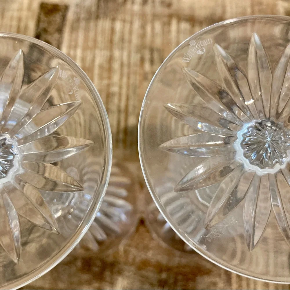 Set of 4 Waterford Laurel Water Goblets 8.5” Tall Crystal Made in Germany